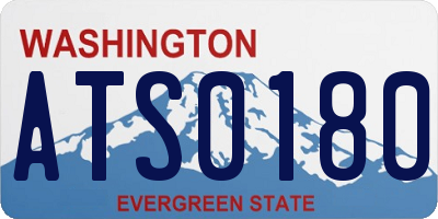 WA license plate ATS0180