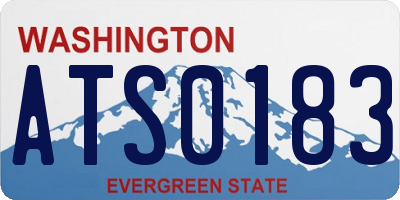 WA license plate ATS0183