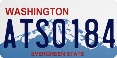 WA license plate ATS0184