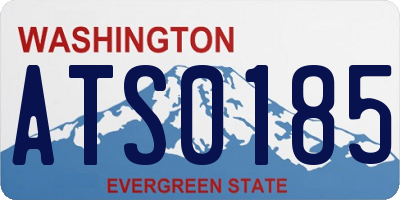 WA license plate ATS0185