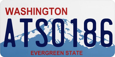 WA license plate ATS0186
