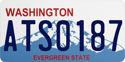 WA license plate ATS0187