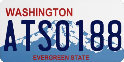 WA license plate ATS0188
