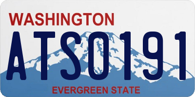 WA license plate ATS0191