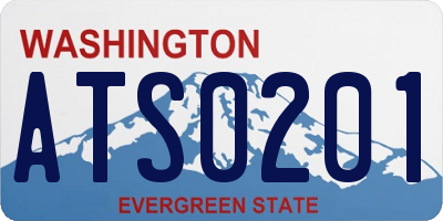 WA license plate ATS0201