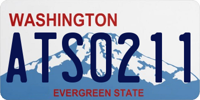 WA license plate ATS0211