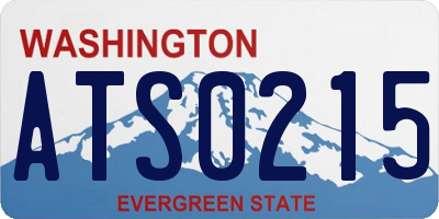 WA license plate ATS0215