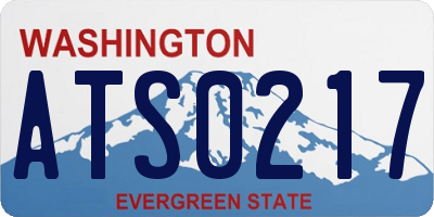 WA license plate ATS0217