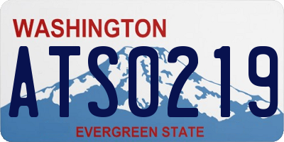 WA license plate ATS0219