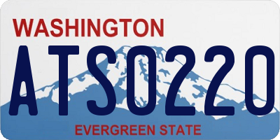 WA license plate ATS0220