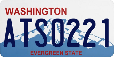 WA license plate ATS0221