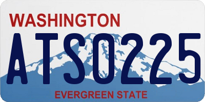WA license plate ATS0225