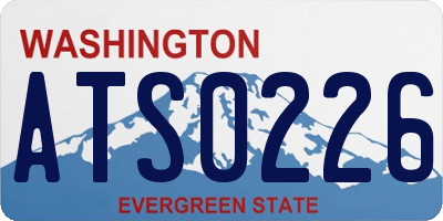 WA license plate ATS0226