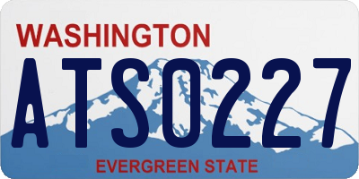 WA license plate ATS0227