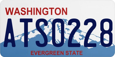 WA license plate ATS0228