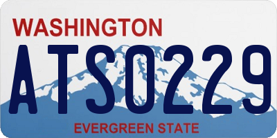 WA license plate ATS0229