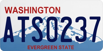 WA license plate ATS0237