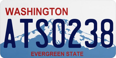 WA license plate ATS0238