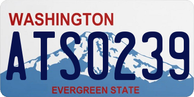 WA license plate ATS0239