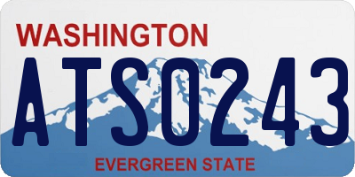 WA license plate ATS0243