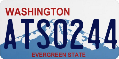 WA license plate ATS0244