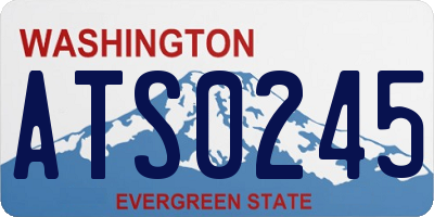 WA license plate ATS0245