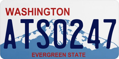 WA license plate ATS0247
