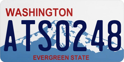 WA license plate ATS0248