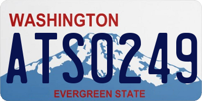 WA license plate ATS0249