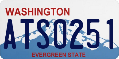 WA license plate ATS0251