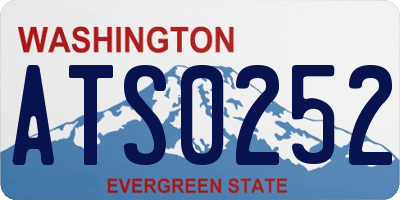 WA license plate ATS0252