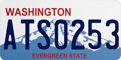 WA license plate ATS0253