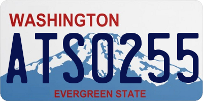 WA license plate ATS0255
