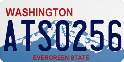 WA license plate ATS0256