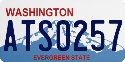 WA license plate ATS0257