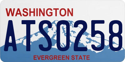 WA license plate ATS0258