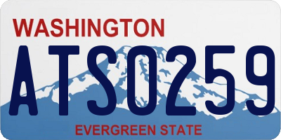 WA license plate ATS0259