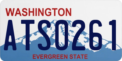 WA license plate ATS0261