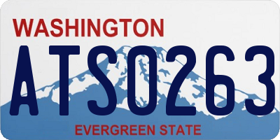 WA license plate ATS0263