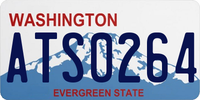 WA license plate ATS0264