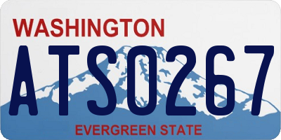 WA license plate ATS0267