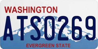 WA license plate ATS0269