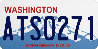 WA license plate ATS0271