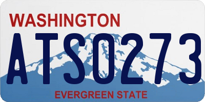 WA license plate ATS0273