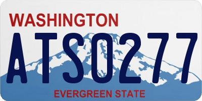 WA license plate ATS0277