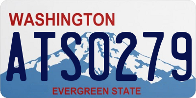 WA license plate ATS0279