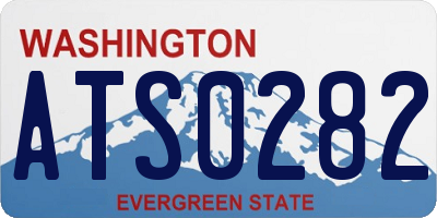 WA license plate ATS0282
