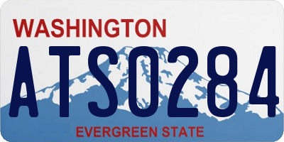 WA license plate ATS0284