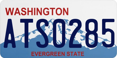 WA license plate ATS0285