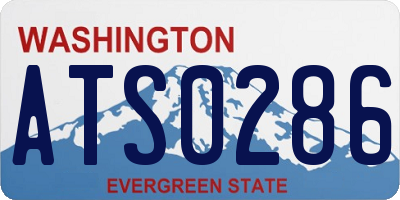 WA license plate ATS0286